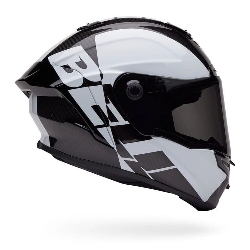 Bell Race Star DLX Flex - Offset Gloss Black/White